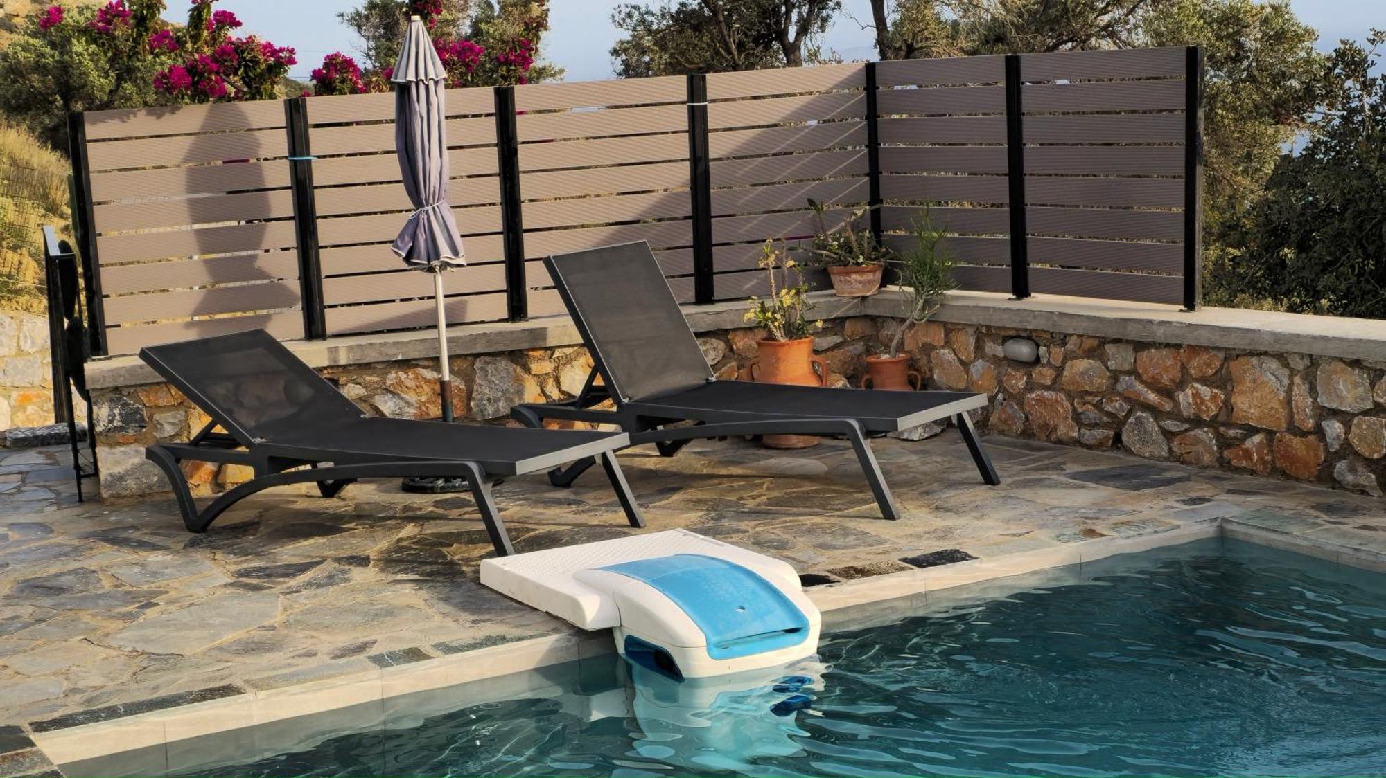 Villa Mavri Ruhige Private Pool Villa, Meerblick Ajía Paraszkeví Kültér fotó